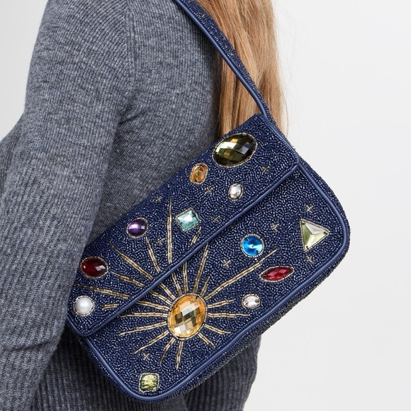 STAUD Handbags - STAUD BEADED TOMMY BAG